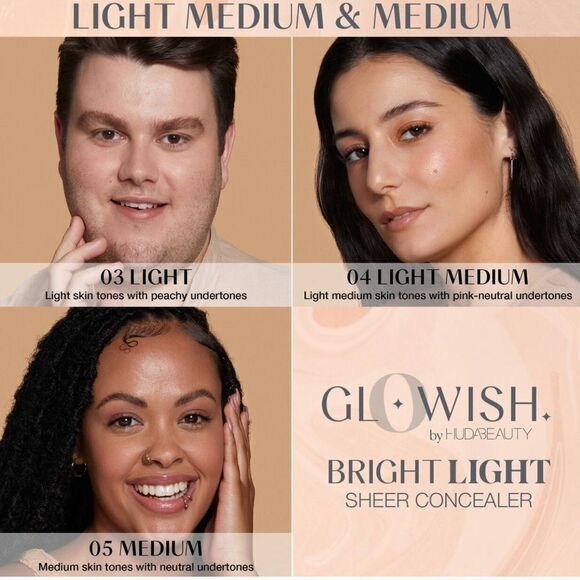 Huda Beauty Glowish Bright Light Hydrating Sheer Concealer all shades in stock - Picture 6 of 11